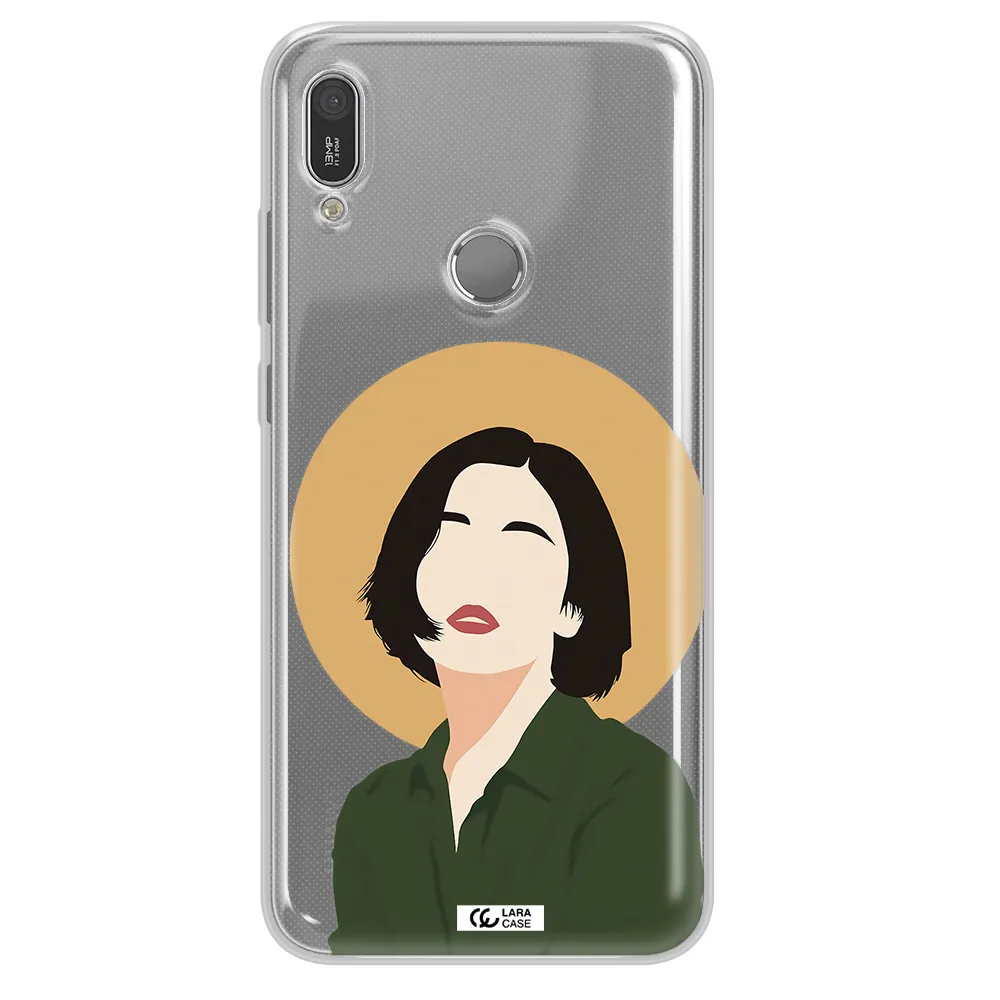 Portrait Of A Girl In A Green Dress Huawei Y6 2019 Clear TPU Case
