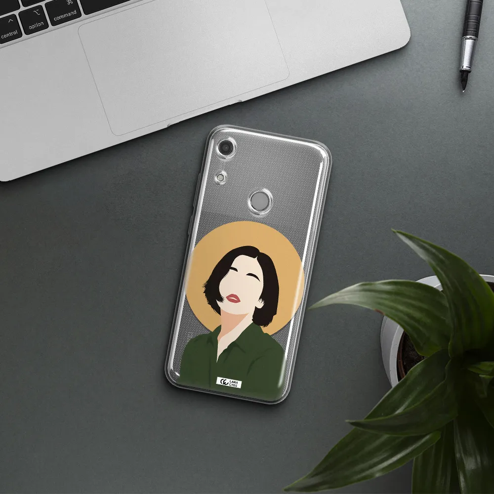 Portrait Of A Girl In A Green Dress Huawei Y6S Clear TPU Case