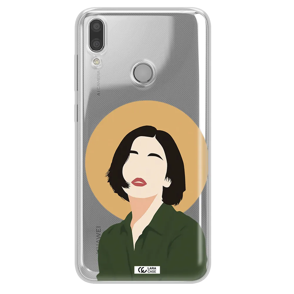 Portrait Of A Girl In A Green Dress Huawei Y9 2019 Clear TPU Case