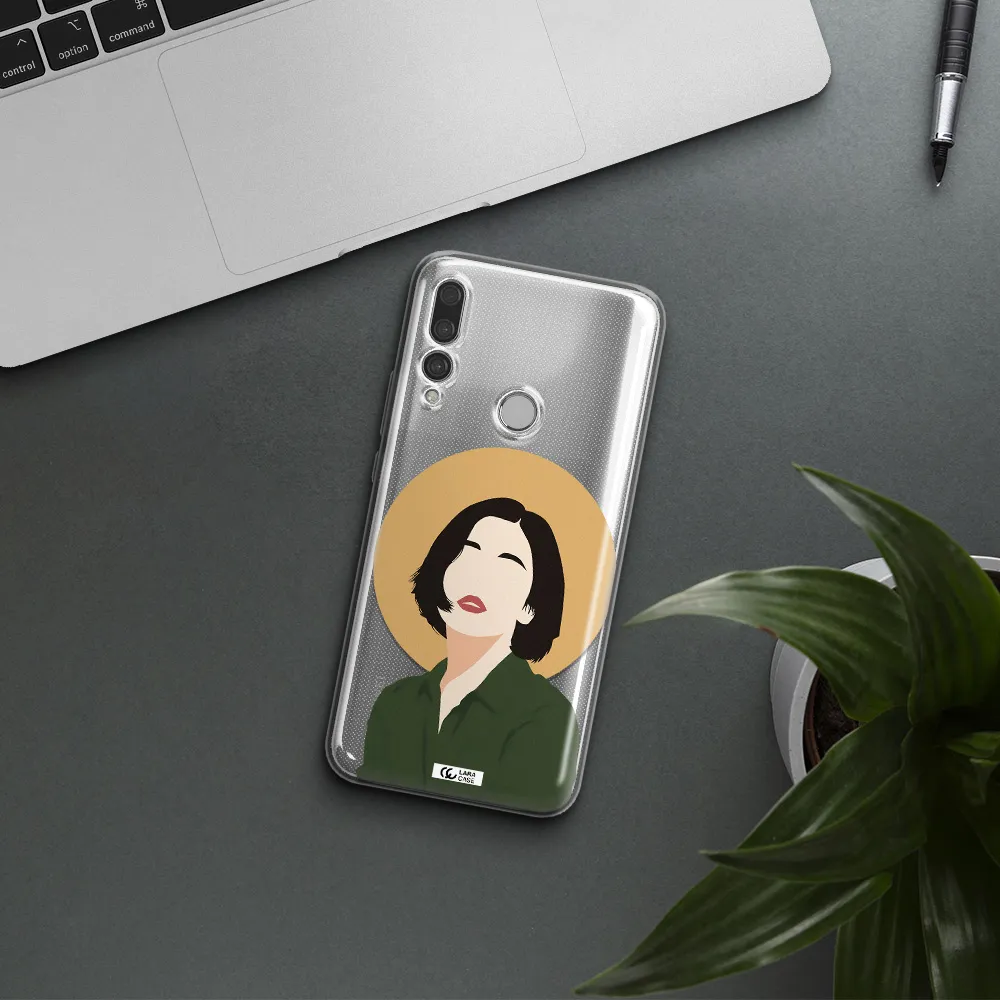 Portrait Of A Girl In A Green Dress Huawei Y9 Prime 2019 Clear TPU Case