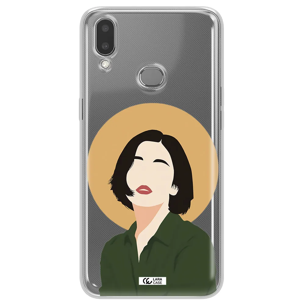 Portrait Of A Girl In A Green Dress Samsung A10S Clear TPU Case