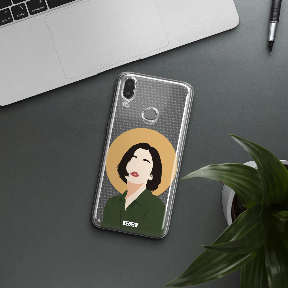 Portrait Of A Girl In A Green Dress Samsung A10S Clear TPU Case