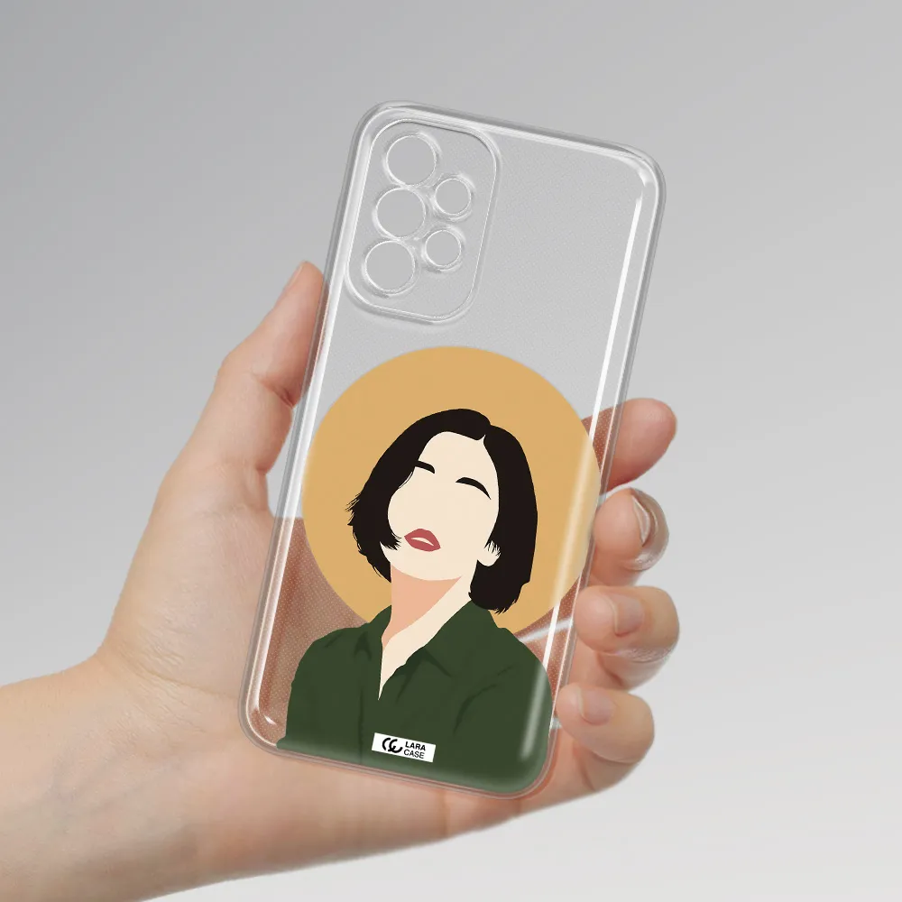 Portrait Of A Girl In A Green Dress Samsung A23 5G Clear Tpu Case