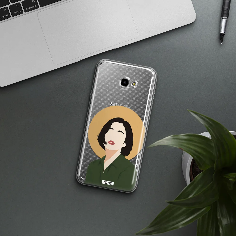 Portrait Of A Girl In A Green Dress Samsung J4 Plus Clear TPU Case