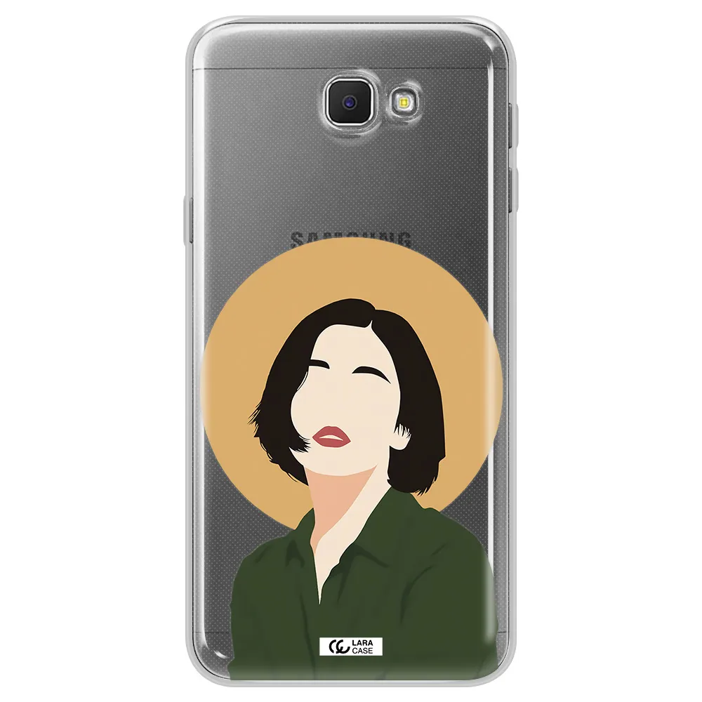 Portrait Of A Girl In A Green Dress Samsung J5 Prime Clear TPU Case