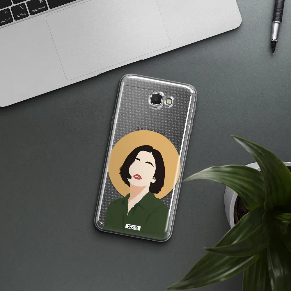Portrait Of A Girl In A Green Dress Samsung J5 Prime Clear TPU Case