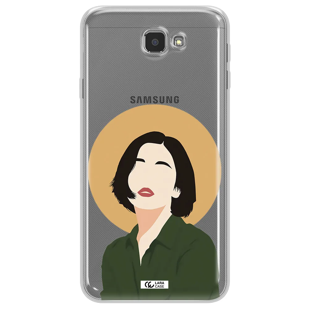 Portrait Of A Girl In A Green Dress Samsung J7 Prim Clear TPU Case