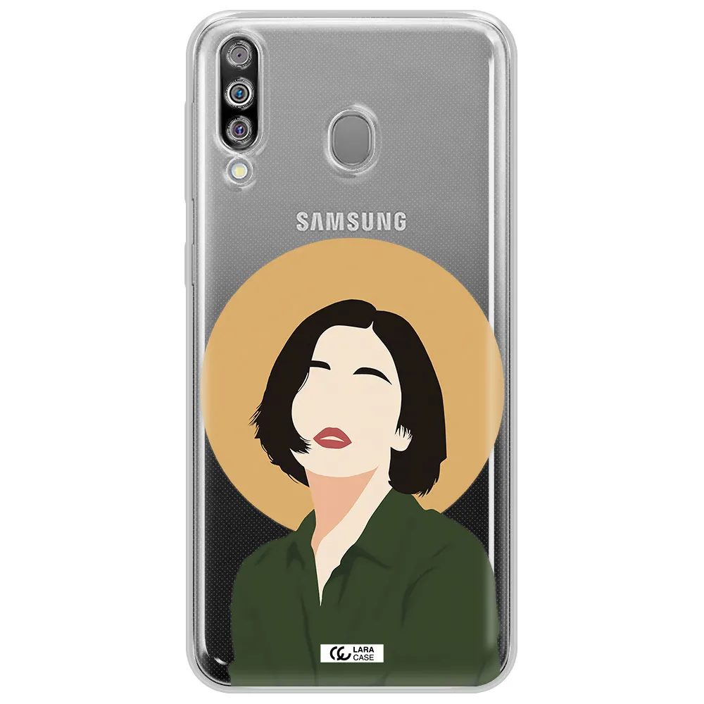 Portrait Of A Girl In A Green Dress Samsung M30 Clear TPU Case