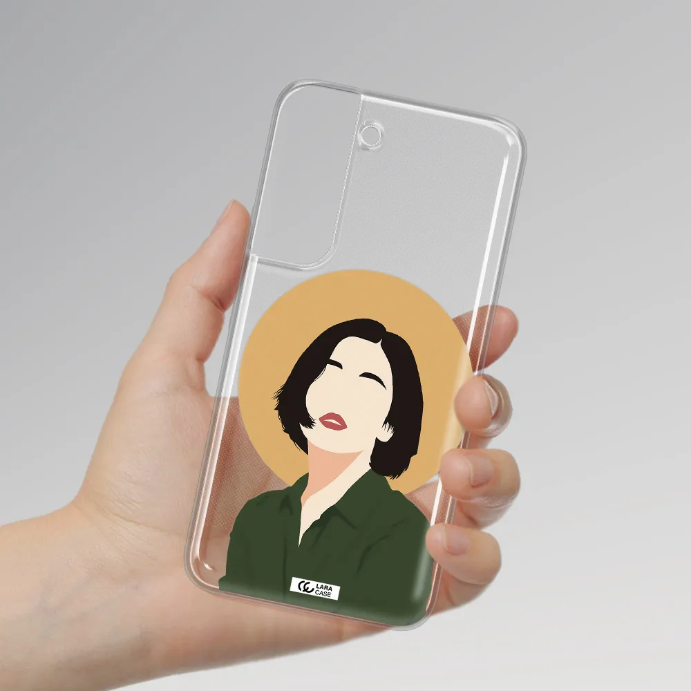 Portrait Of A Girl In A Green Dress Samsung S 22 Clear TPU Case