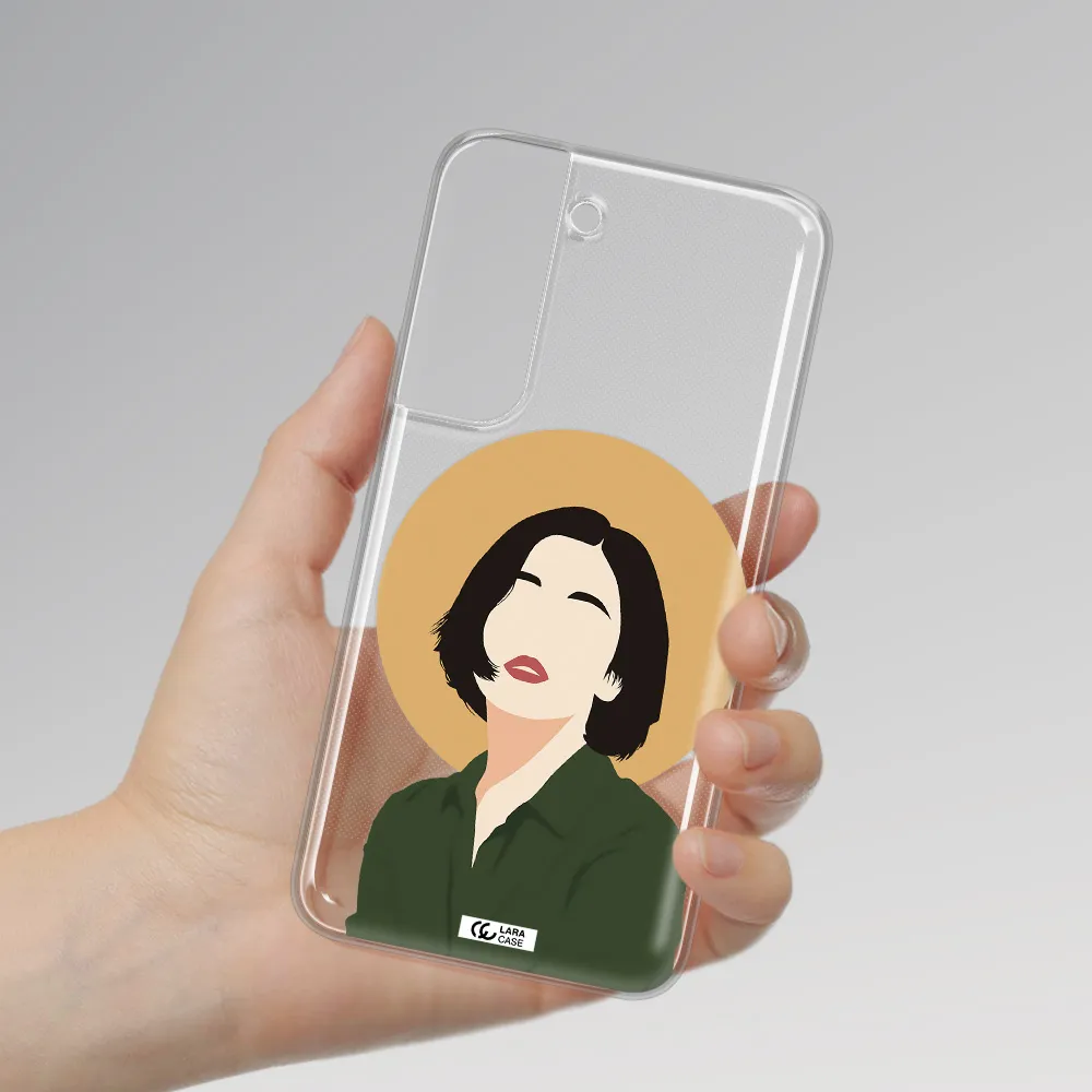 Portrait Of A Girl In A Green Dress Samsung S 22 Plus Clear TPU Case