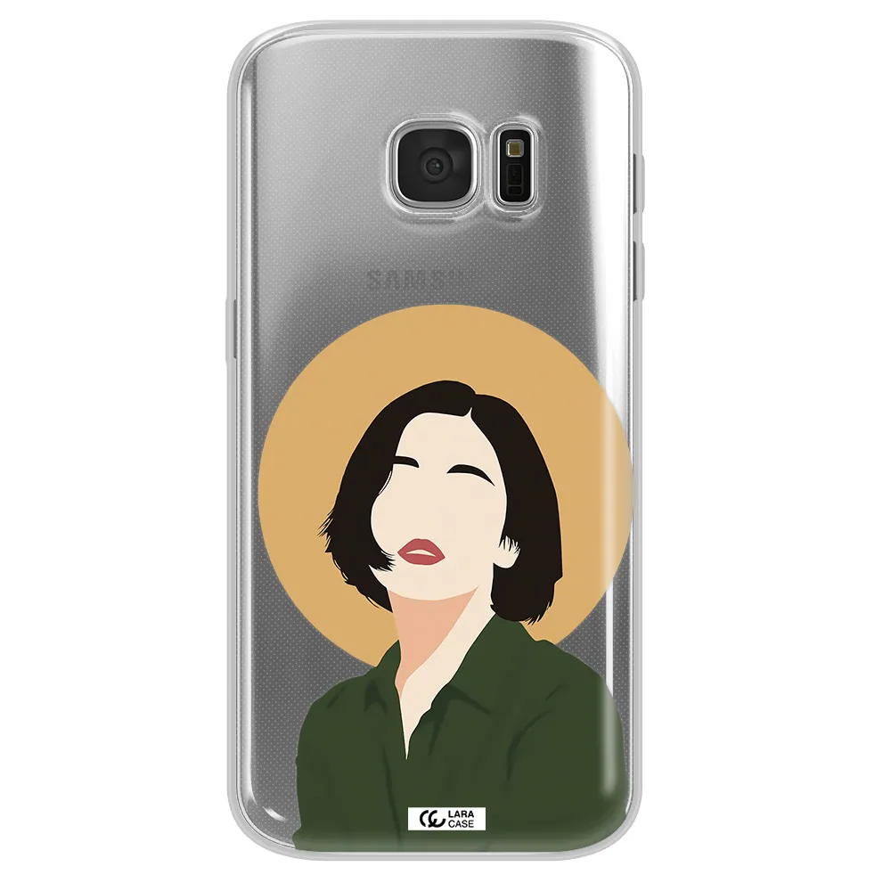 Portrait Of A Girl In A Green Dress Samsung S 7 Clear TPU Case