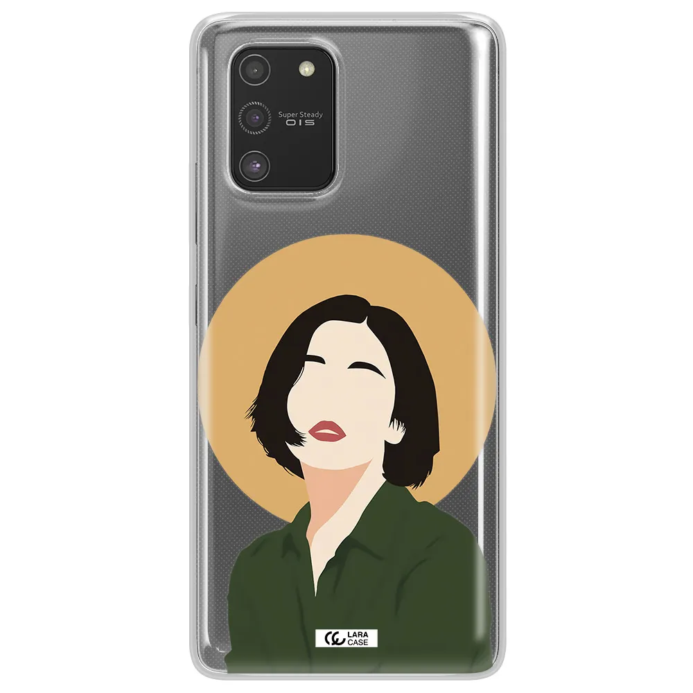 Portrait Of A Girl In A Green Dress Samsung S10 Lite Clear TPU Case