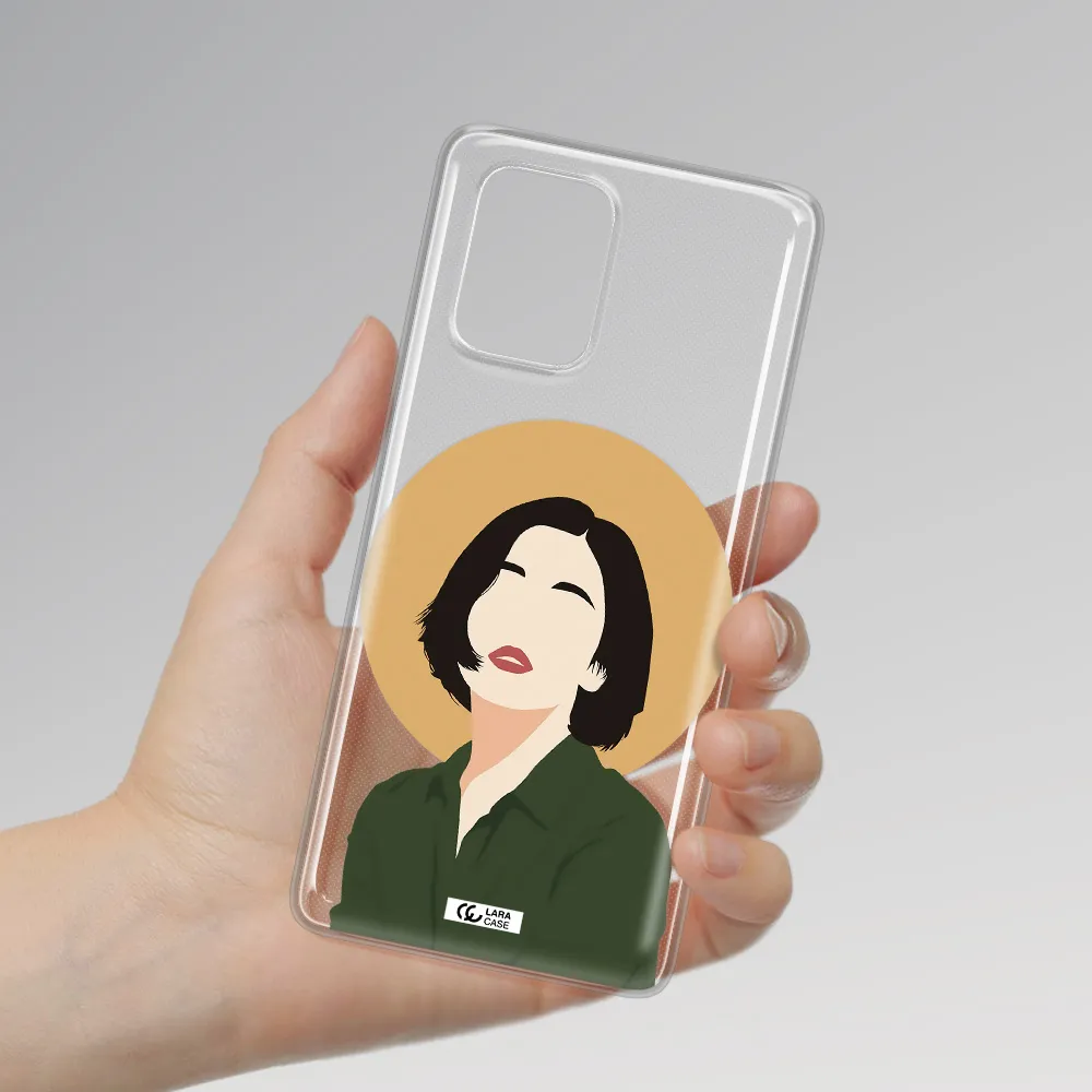 Portrait Of A Girl In A Green Dress Samsung S10 Lite Clear TPU Case