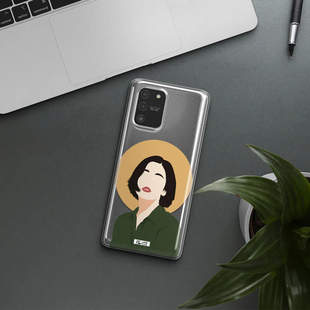 Portrait Of A Girl In A Green Dress Samsung S10 Lite Clear TPU Case