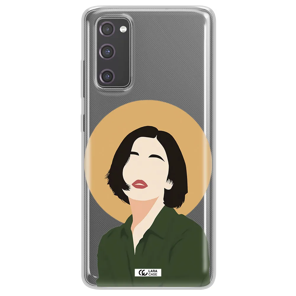 Portrait Of A Girl In A Green Dress Samsung S20 Fe Clear TPU Case