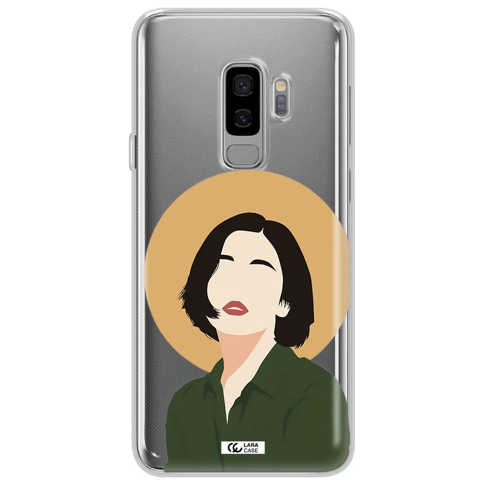 Portrait Of A Girl In A Green Dress Samsung S9 Plus Clear TPU Case
