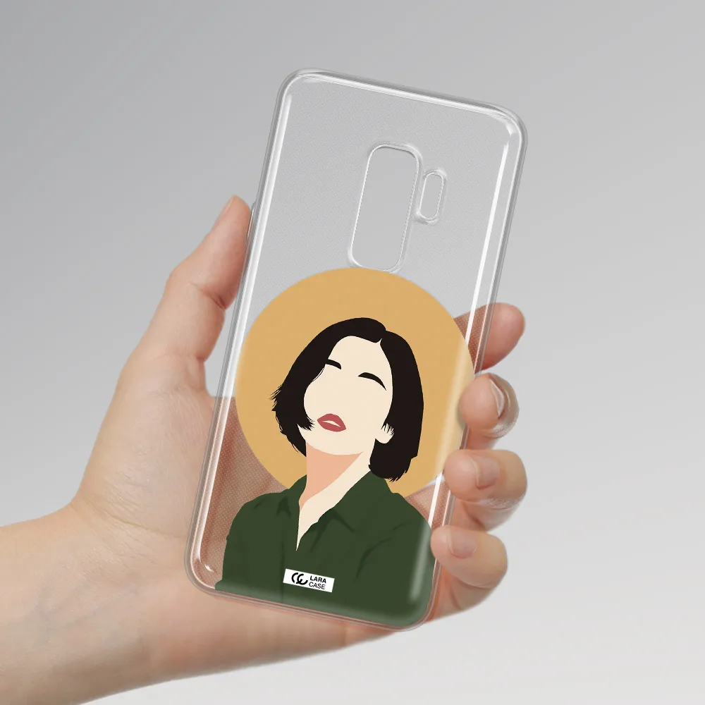 Portrait Of A Girl In A Green Dress Samsung S9 Plus Clear TPU Case