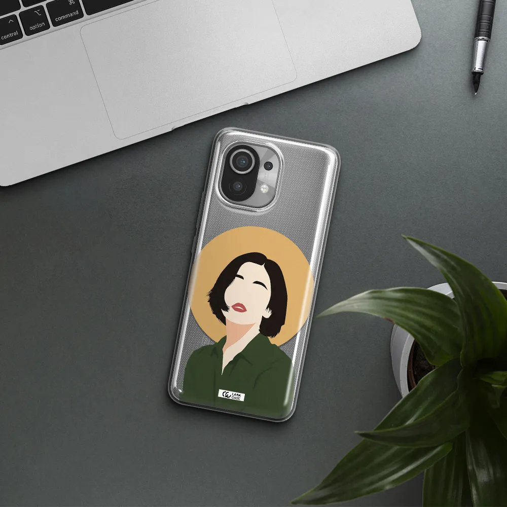 Portrait Of A Girl In A Green Dress Xiaomi Mi 11 Clear TPU Case