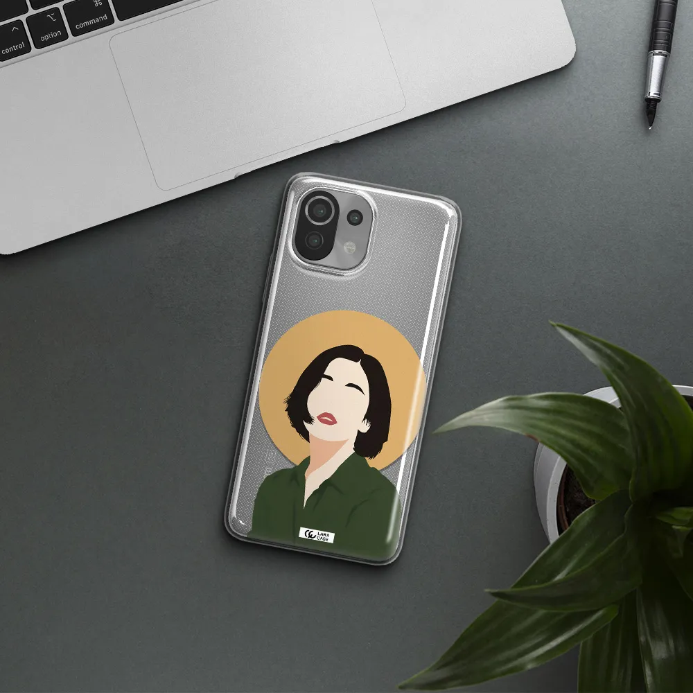 Portrait Of A Girl In A Green Dress Xiaomi Mi 11 Lite Clear TPU Case