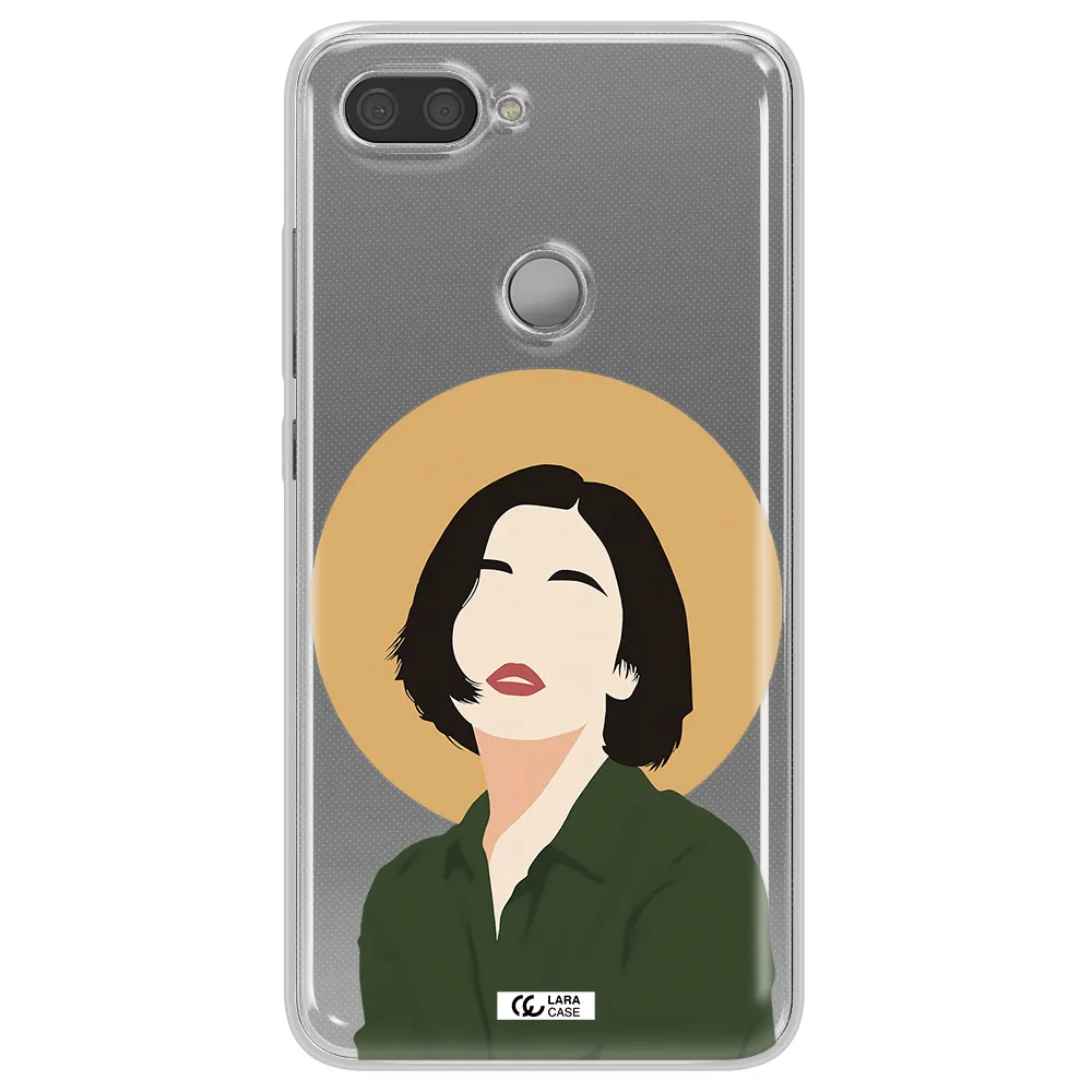 Portrait Of A Girl In A Green Dress Xiaomi Mi 8 Lite Clear TPU Case