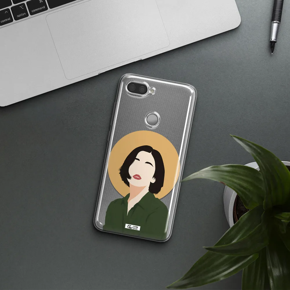 Portrait Of A Girl In A Green Dress Xiaomi Mi 8 Lite Clear TPU Case