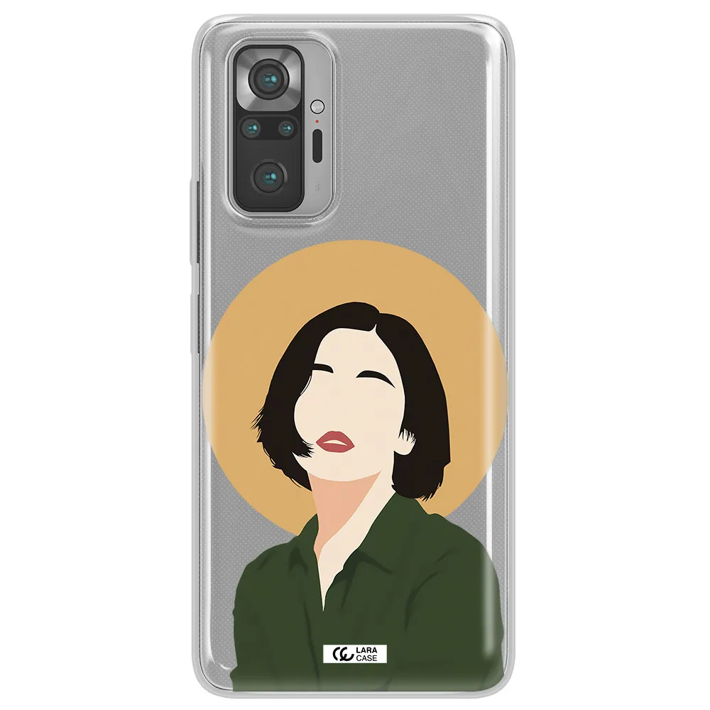 Portrait Of A Girl In A Green Dress Xiaomi Note 10 Pro Clear TPU Case