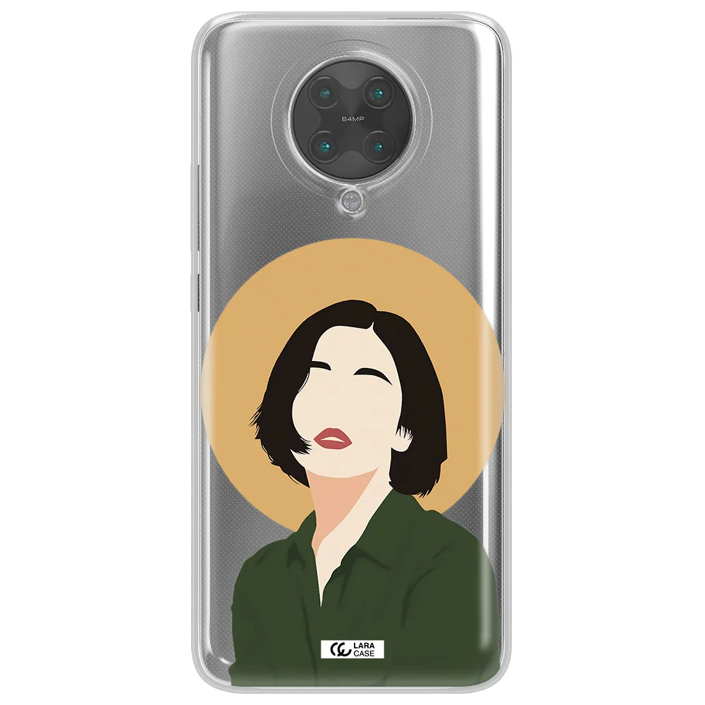 Portrait Of A Girl In A Green Dress Xiaomi Poco F2 Pro Clear TPU Case