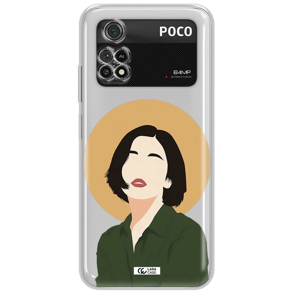 Portrait Of A Girl In A Green Dress Xiaomi Poco M4 Pro 4G Clear Tpu Case