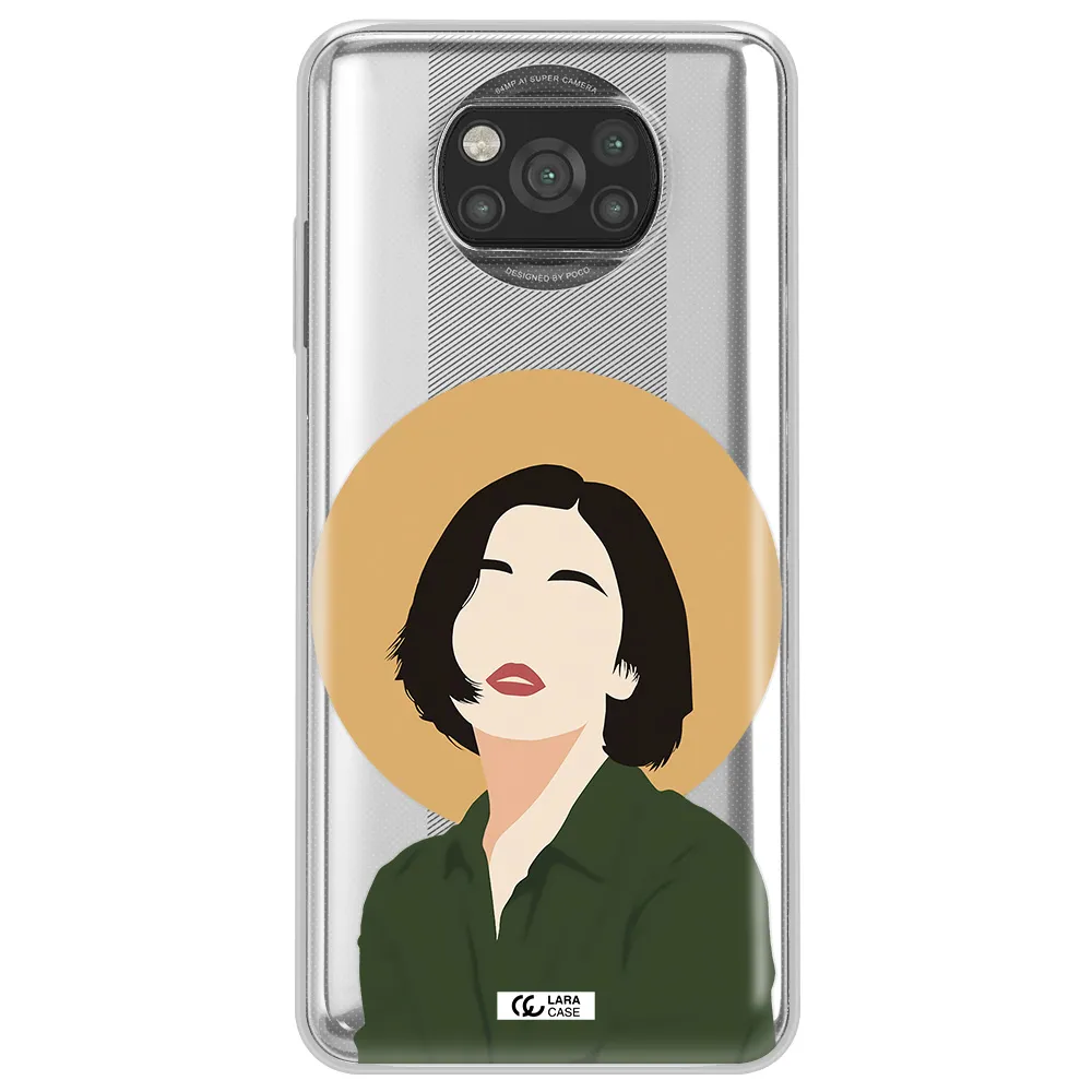 Portrait Of A Girl In A Green Dress Xiaomi Poco X3 Clear TPU Case