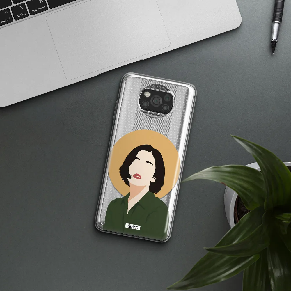 Portrait Of A Girl In A Green Dress Xiaomi Poco X3 Clear TPU Case