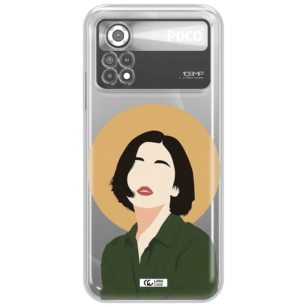 Portrait Of A Girl In A Green Dress Xiaomi Poco X4 Pro Clear TPU Case
