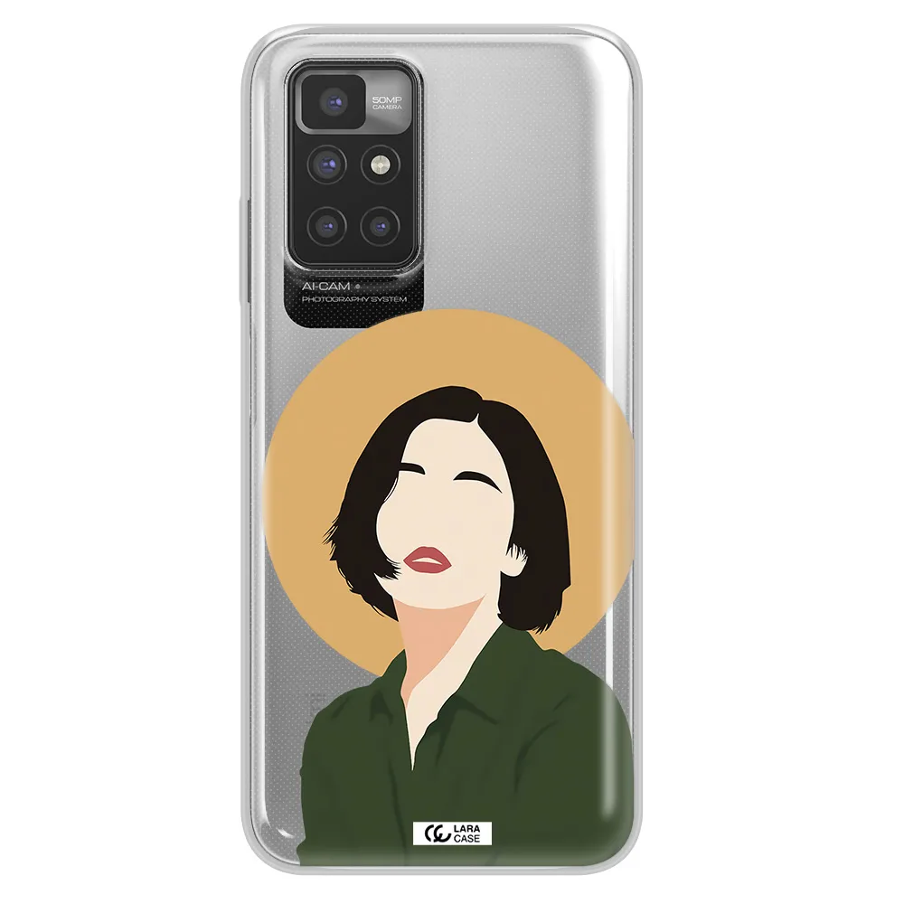 Portrait Of A Girl In A Green Dress Xiaomi Redmi 10 Clear TPU Case