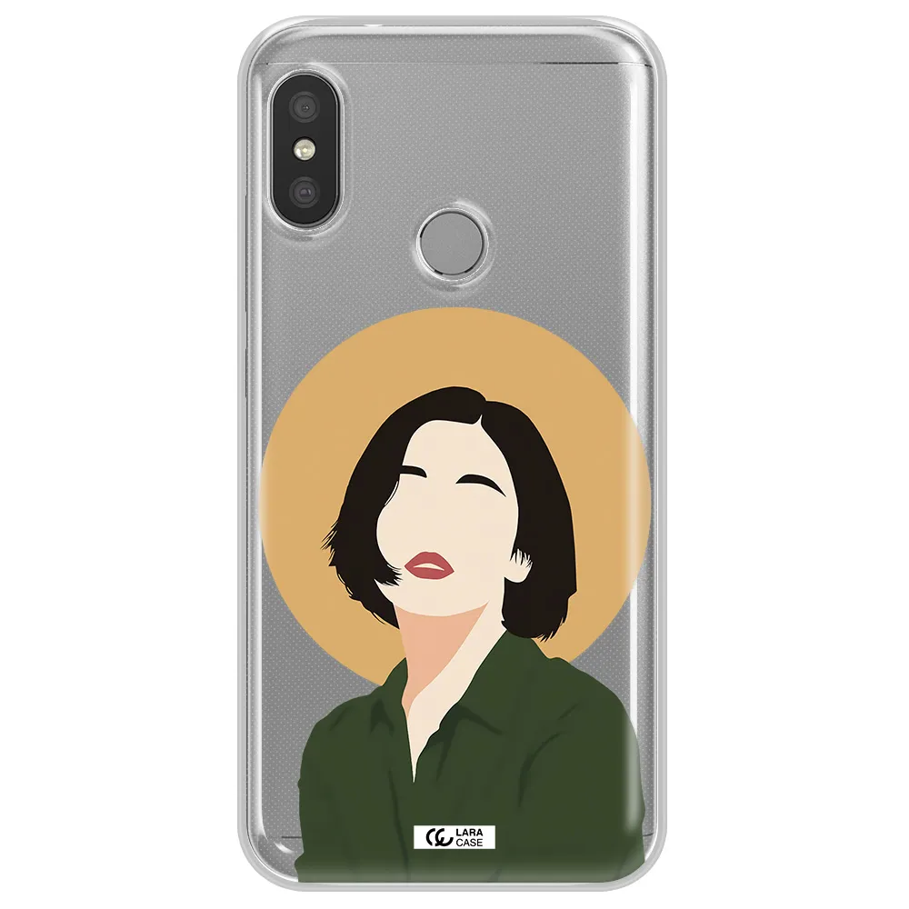 Portrait Of A Girl In A Green Dress Xiaomi Redmi 6 Pro Clear TPU Case