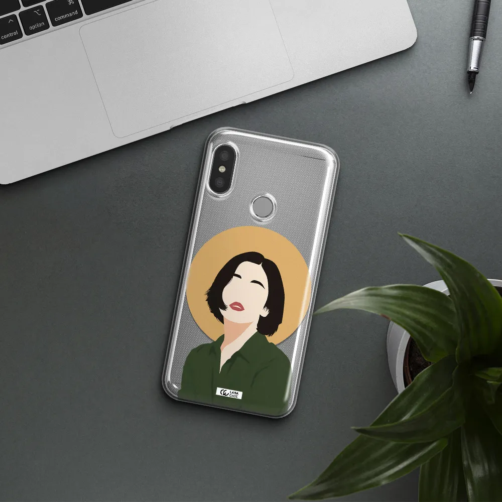 Portrait Of A Girl In A Green Dress Xiaomi Redmi 6 Pro Clear TPU Case