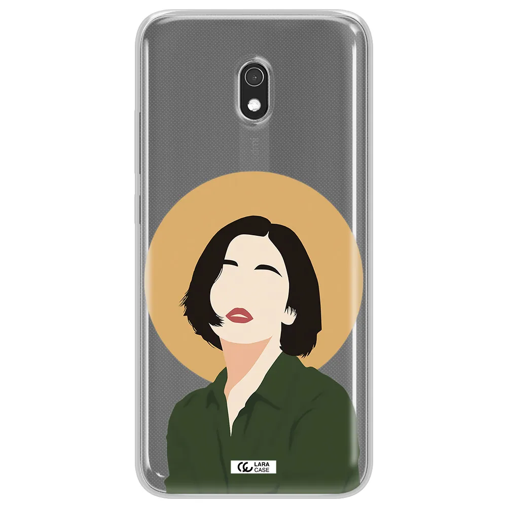 Portrait Of A Girl In A Green Dress Xiaomi Redmi 8A Clear TPU Case