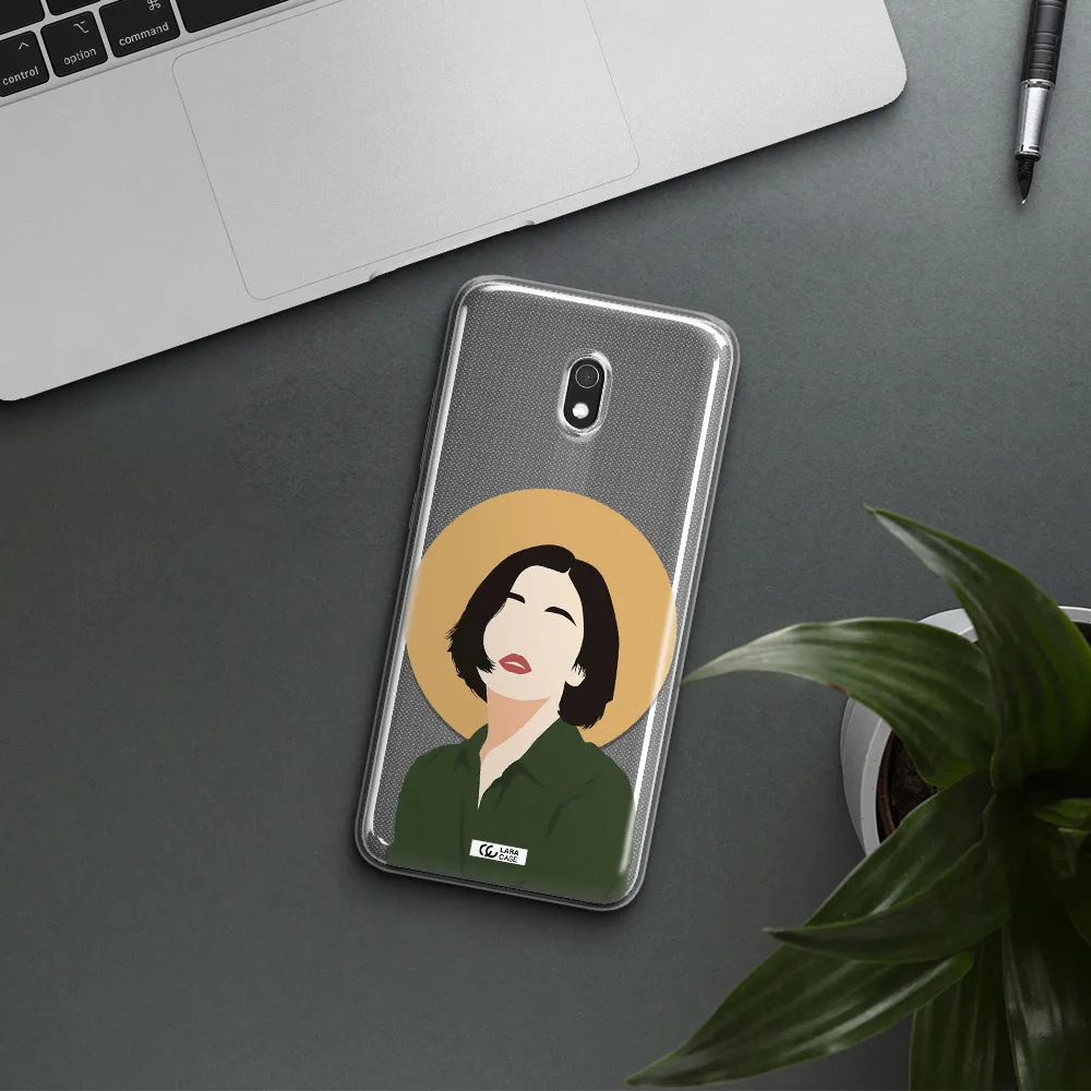 Portrait Of A Girl In A Green Dress Xiaomi Redmi 8A Clear TPU Case