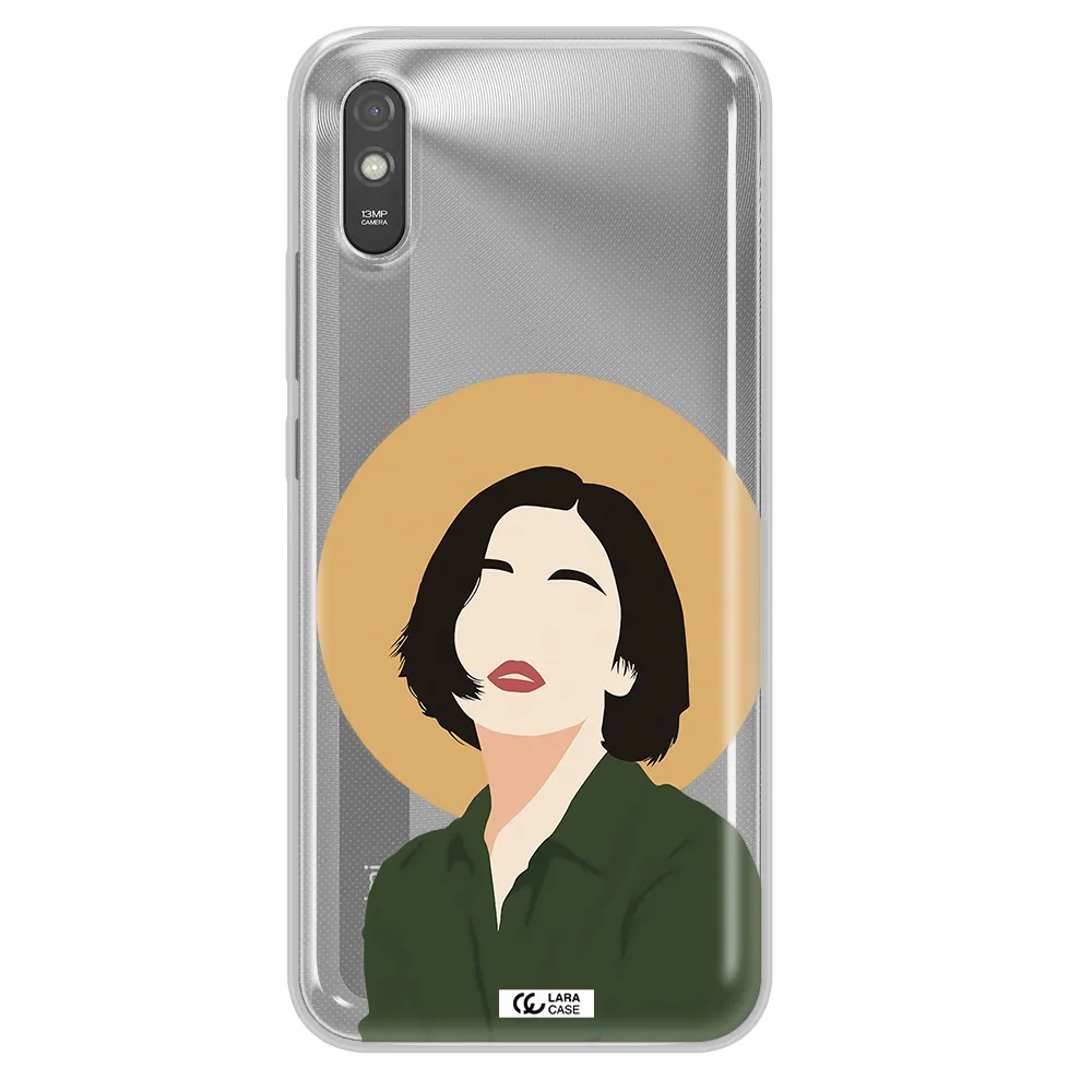 Portrait Of A Girl In A Green Dress Xiaomi Redmi 9A Clear TPU Case