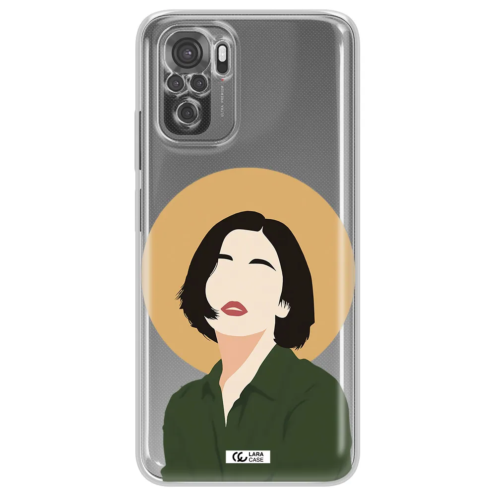 Portrait Of A Girl In A Green Dress Xiaomi Redmi Note 10S Clear Tpu Case