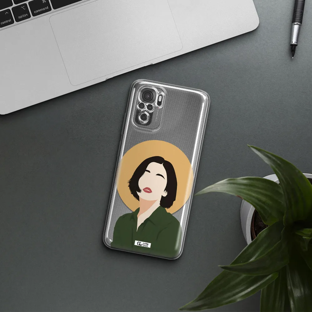 Portrait Of A Girl In A Green Dress Xiaomi Redmi Note 10S Clear Tpu Case