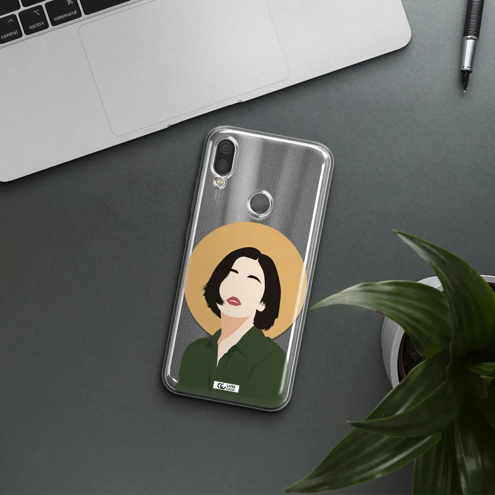Portrait Of A Girl In A Green Dress Xiaomi Redmi Note 7 Clear TPU Case
