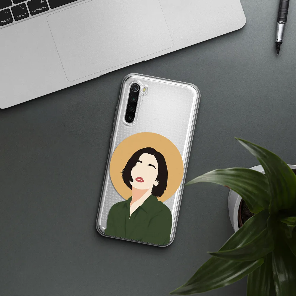 Portrait Of A Girl In A Green Dress Xiaomi Redmi Note 8T Clear Tpu Case