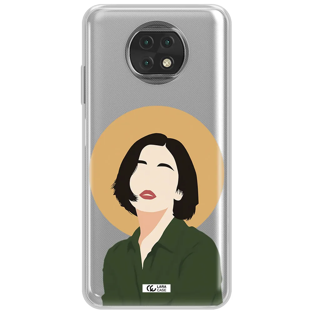 Portrait Of A Girl In A Green Dress Xiaomi Redmi Note 9T Clear Tpu Case