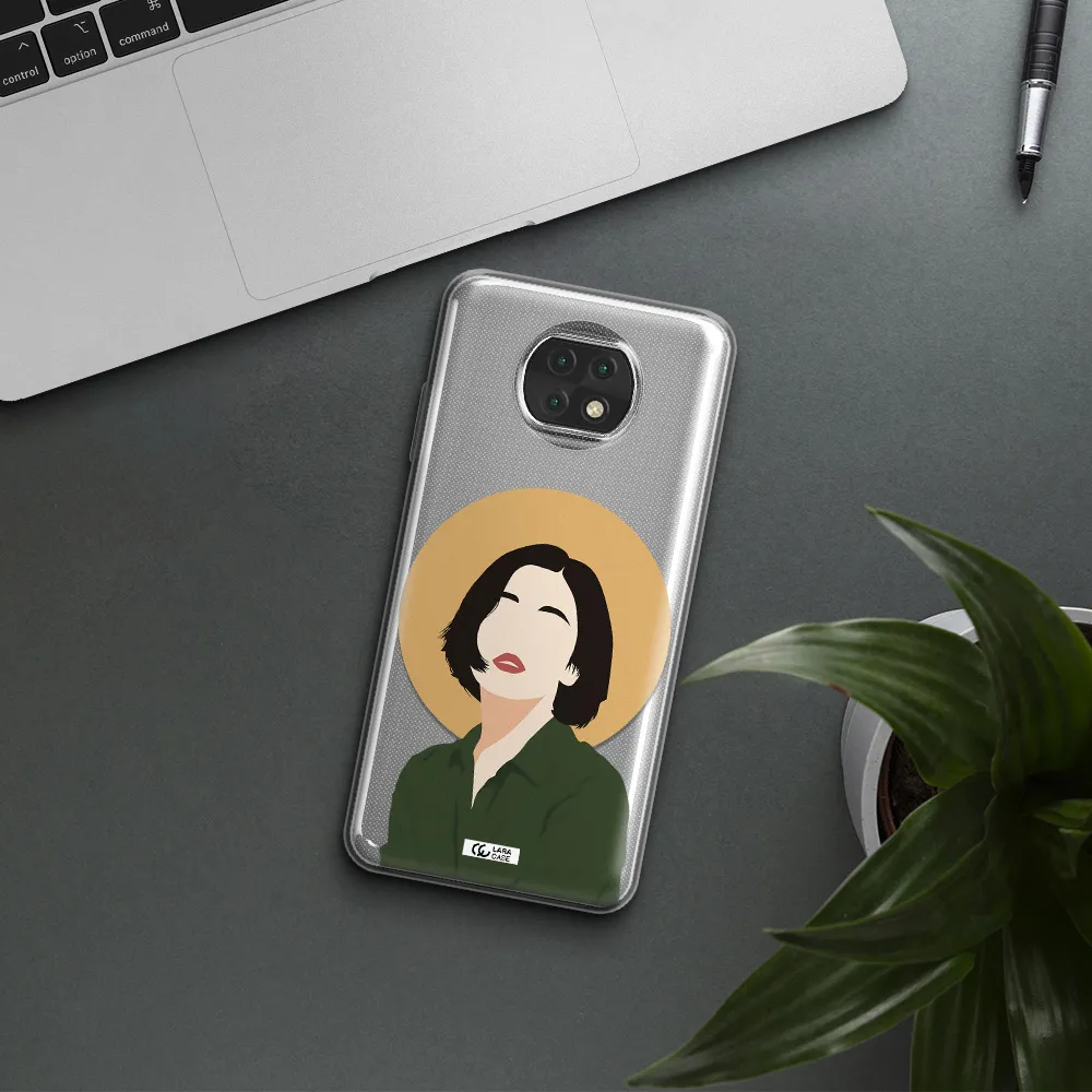 Portrait Of A Girl In A Green Dress Xiaomi Redmi Note 9T Clear Tpu Case