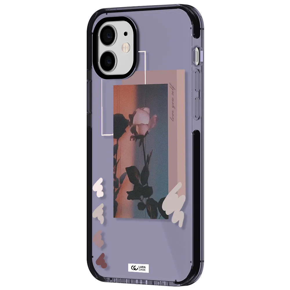Pink Rose Apple iPhone 11 impact Lilac Case