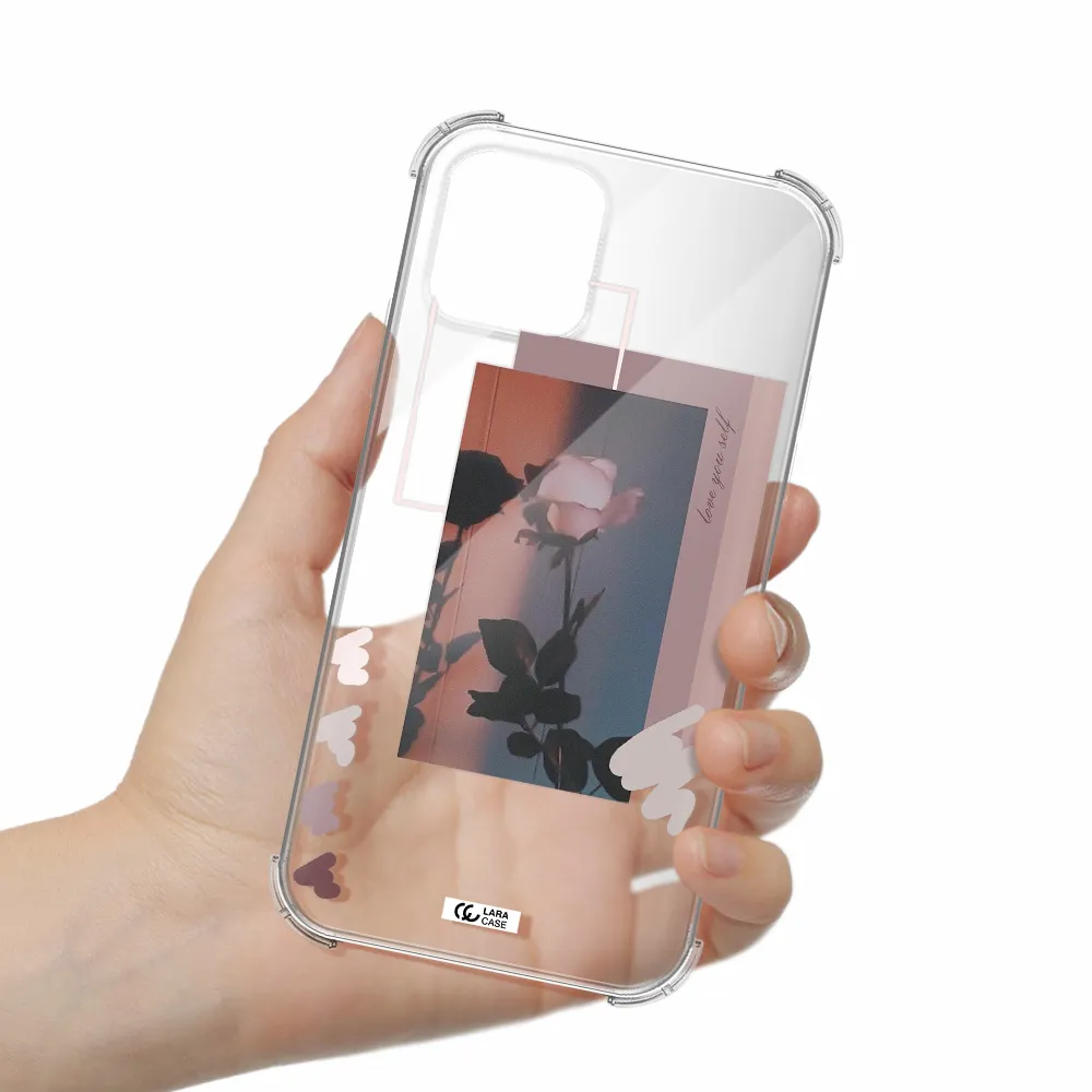 Pink Rose Apple iPhone 11 pro max Clear PC Case