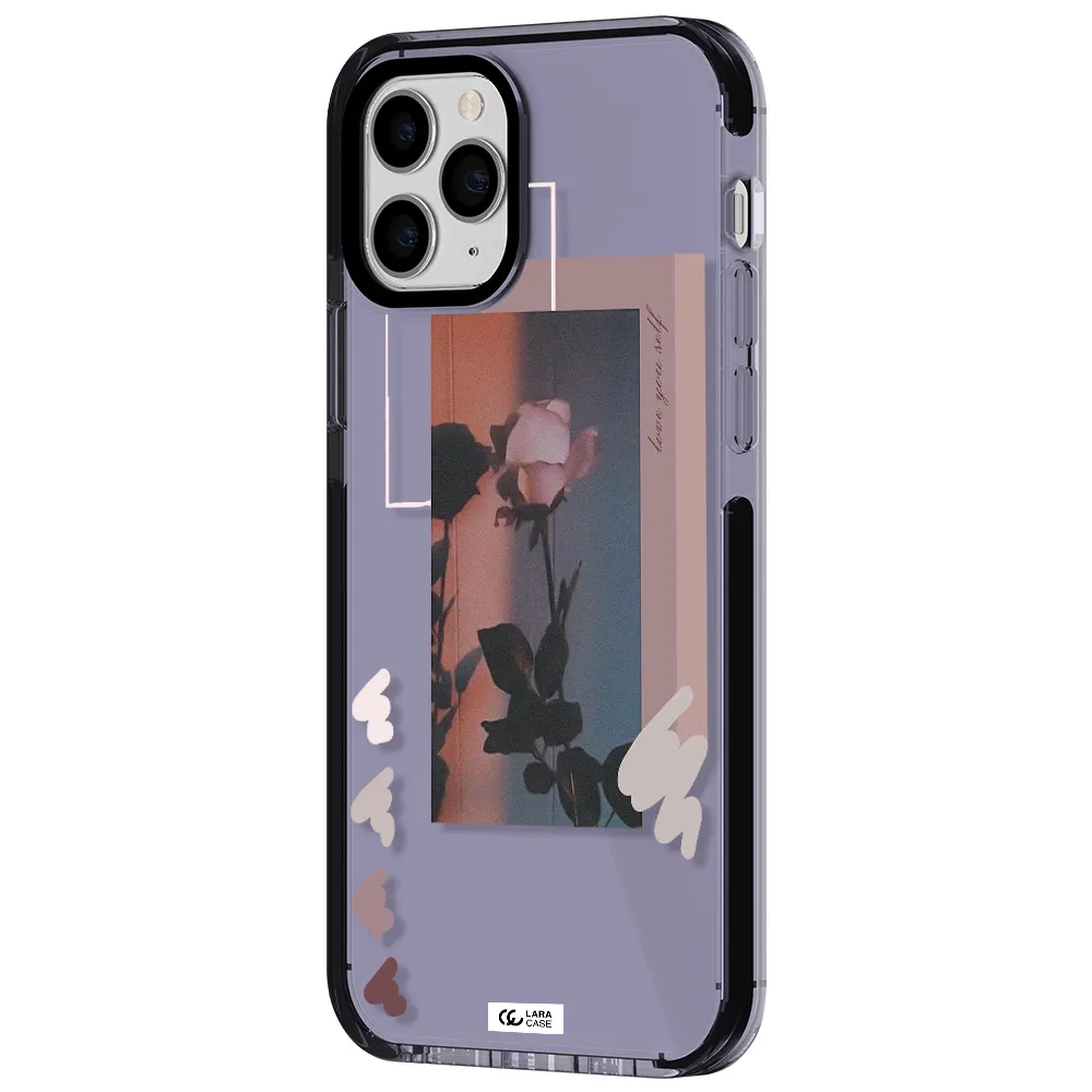 Pink Rose Apple iPhone 11 pro max impact Lilac Case