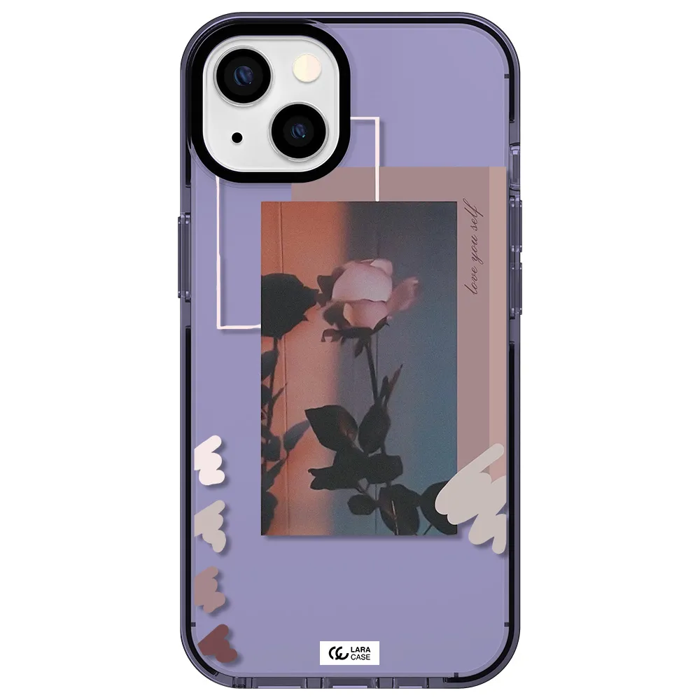 Pink Rose Apple iPhone 13 impact Lilac Case