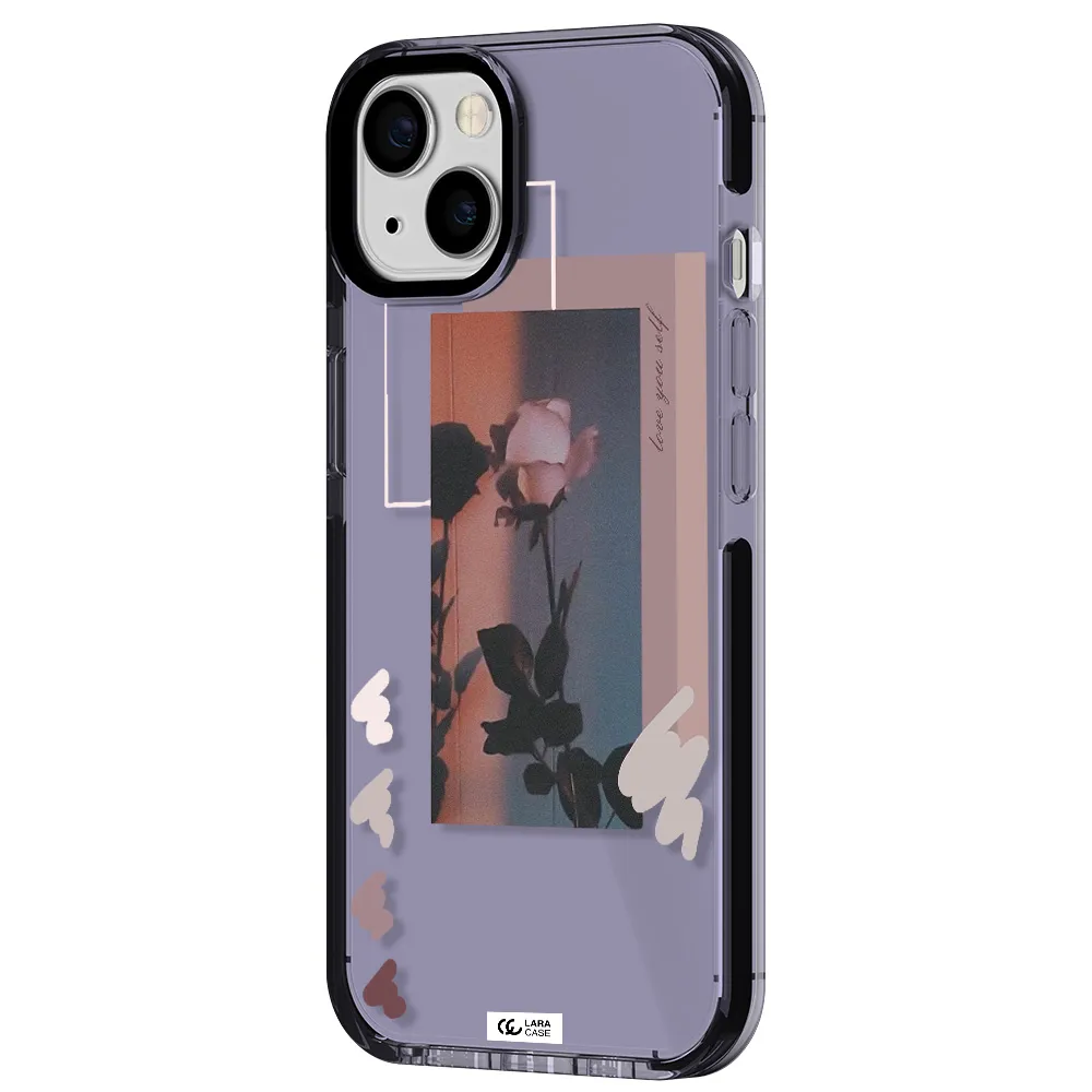 Pink Rose Apple iPhone 13 impact Lilac Case