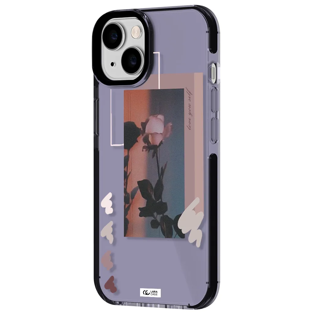 Pink Rose Apple iPhone 14 impact Lilac Case