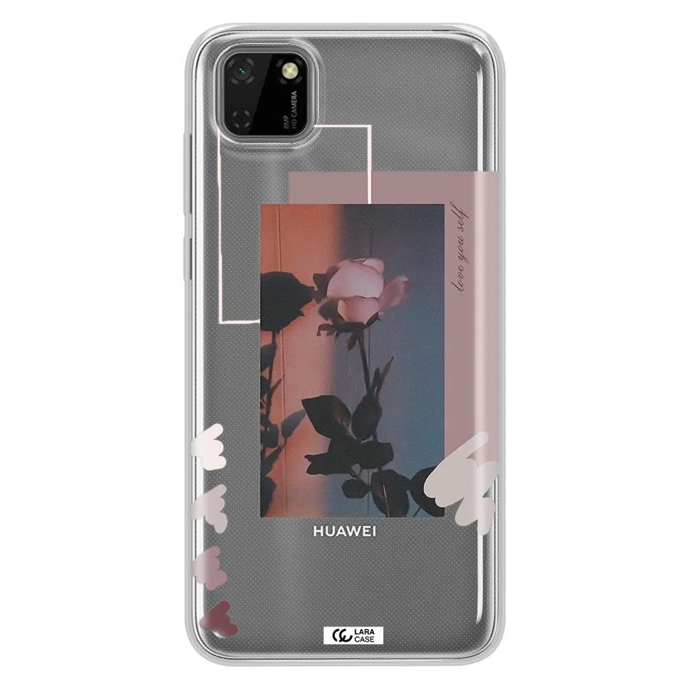 Pink Rose Huawei Honor 9S Clear TPU Case